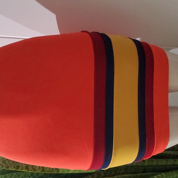 LOVE COUTURE SPAGHETTI STRAP DRESS RED MULTI-COLOR SIZE MEDIUM - Picture 6 of 9